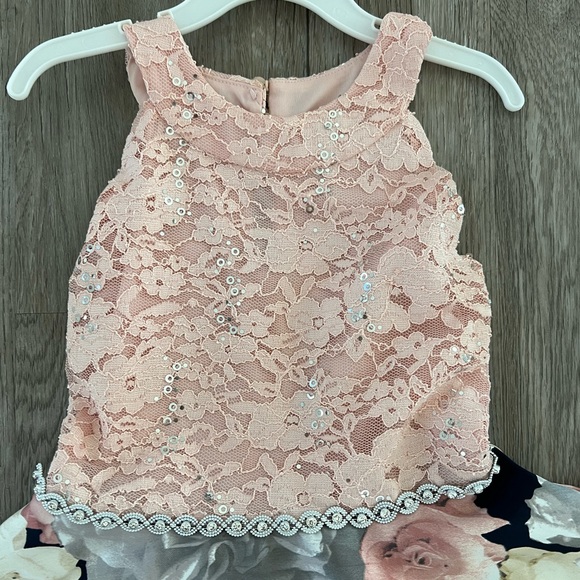 Big Girls Floral High Low Social Dress size 8 - Picture 4 of 9